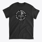 Fuck Around Find Out Graphic Tee featuring a bold design with an American flag and a patriotic motto.