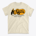 Make Cracker Barrel Great Again! t-shirt featuring Cracker Barrel logo and vintage design.