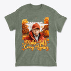 Make Fall Cozy Again Seasonal Shirt featuring autumn colors and a seasonal design with the White House in the background.