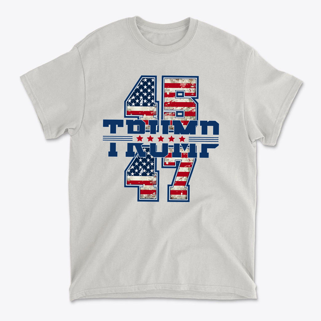 Stars And 45 47 Trump USA Pride Graphic Shirt