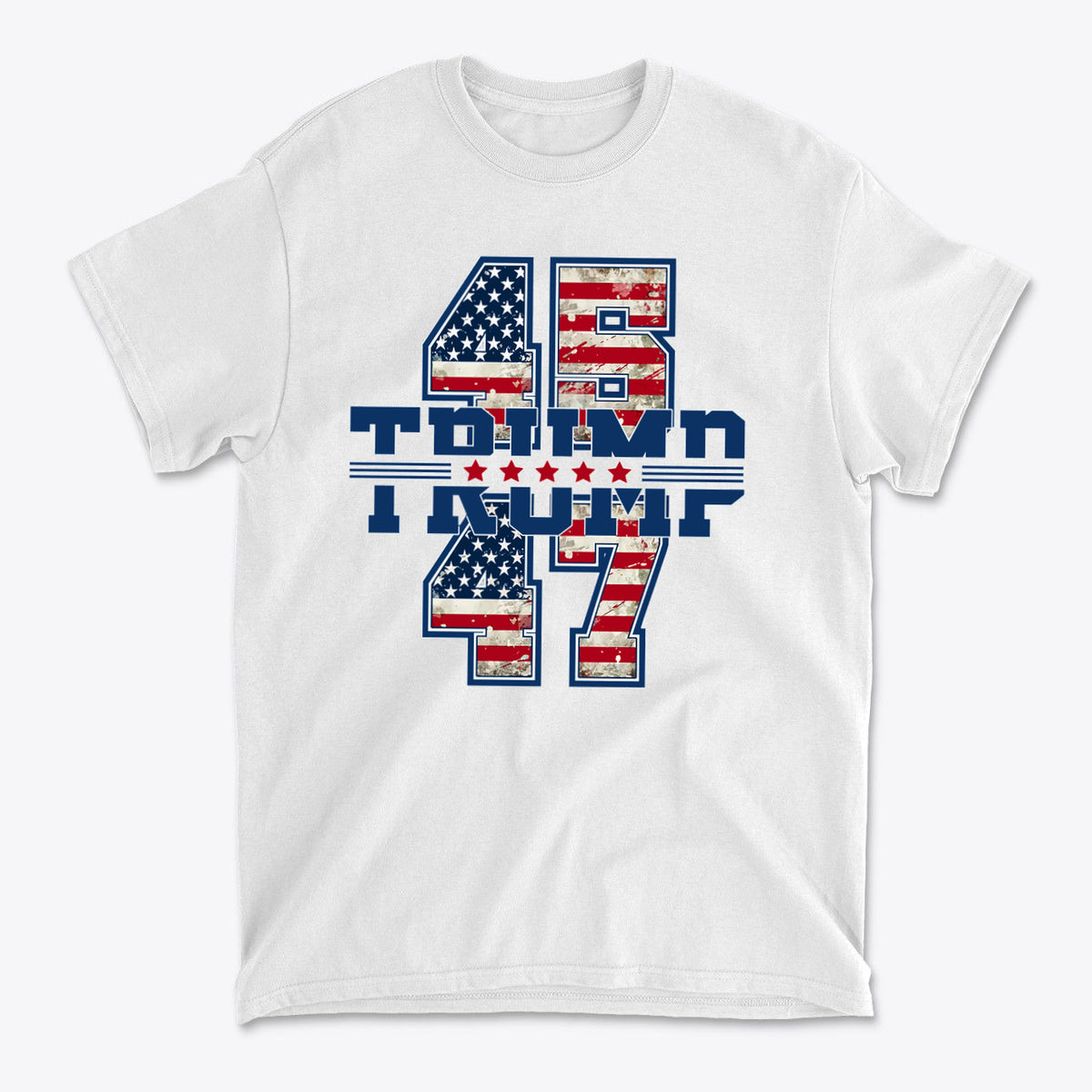 Stars And 45 47 Trump USA Pride Graphic Shirt