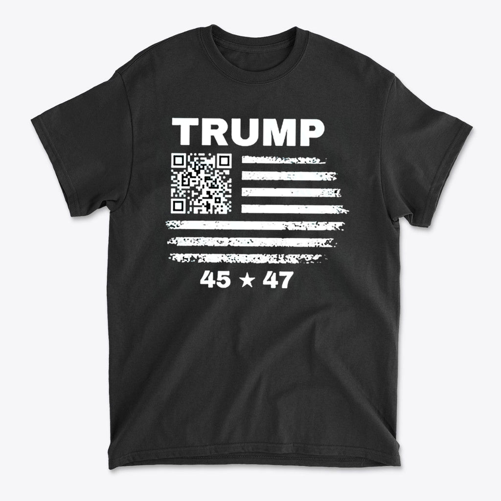 Trump 45 47 On QR Code Flag Scan It