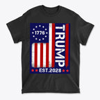 American Flag 1776 Est 2028 Trump Supporter Shirt