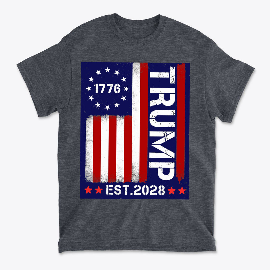 American Flag 1776 Est 2028 Trump Supporter Shirt