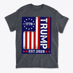 American Flag 1776 Est 2028 Trump Supporter Shirt
