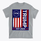 American Flag 1776 Est 2028 Trump Supporter Shirt