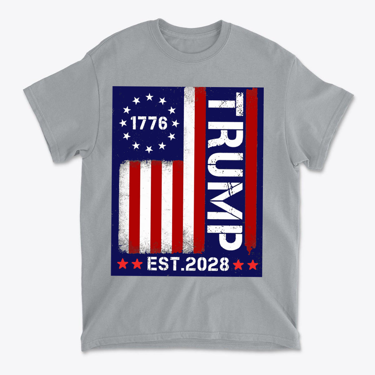 American Flag 1776 Est 2028 Trump Supporter Shirt