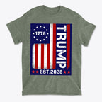 American Flag 1776 Est 2028 Trump Supporter Shirt