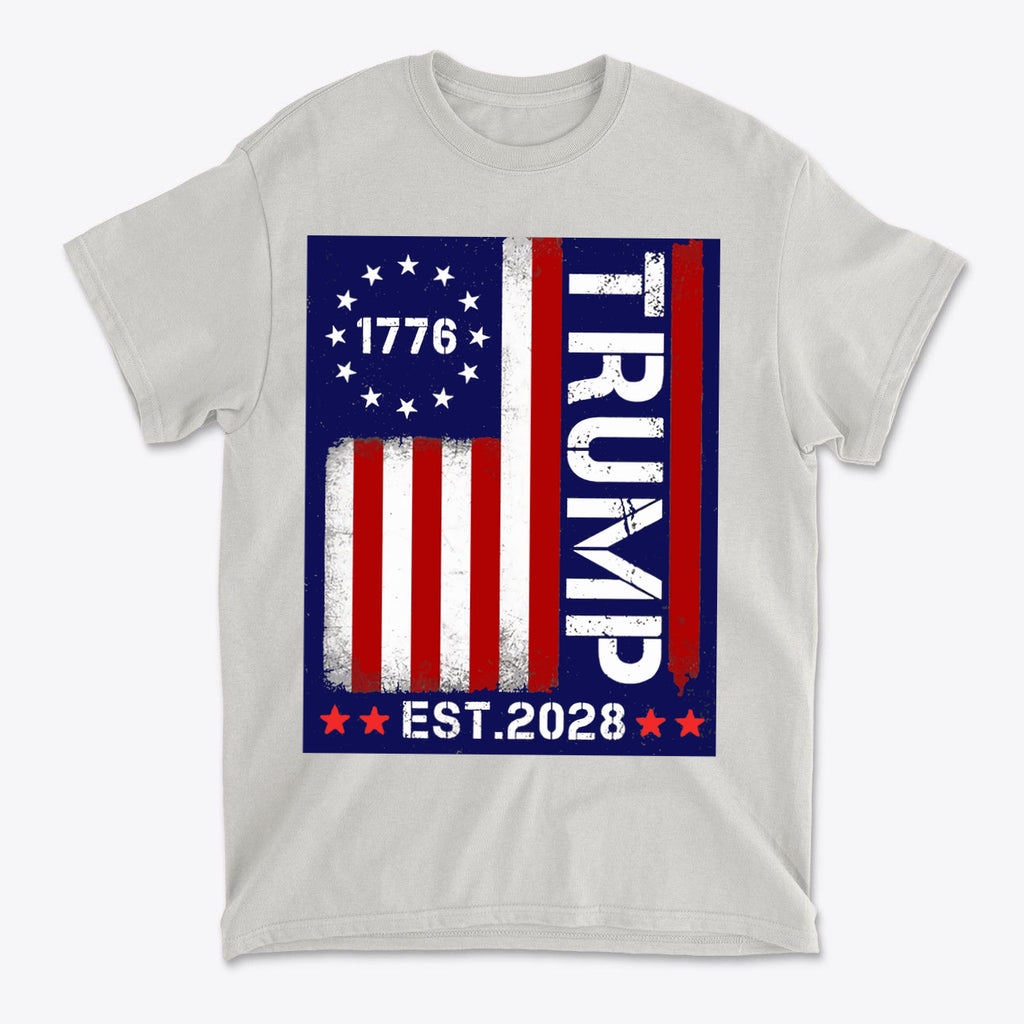 American Flag 1776 Est 2028 Trump Supporter Shirt