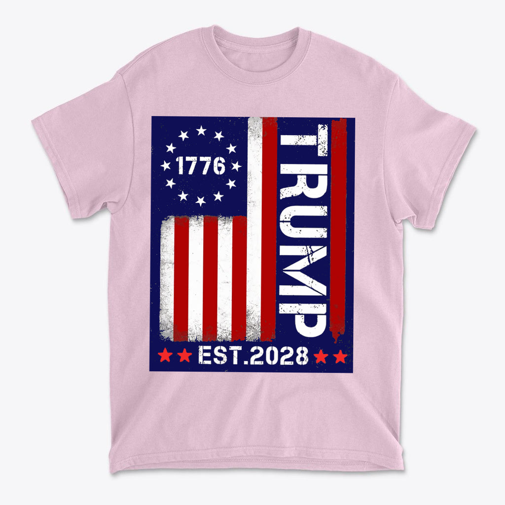 American Flag 1776 Est 2028 Trump Supporter Shirt