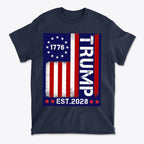 American Flag 1776 Est 2028 Trump Supporter Shirt
