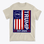 American Flag 1776 Est 2028 Trump Supporter Shirt