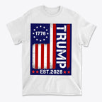 American Flag 1776 Est 2028 Trump Supporter Shirt