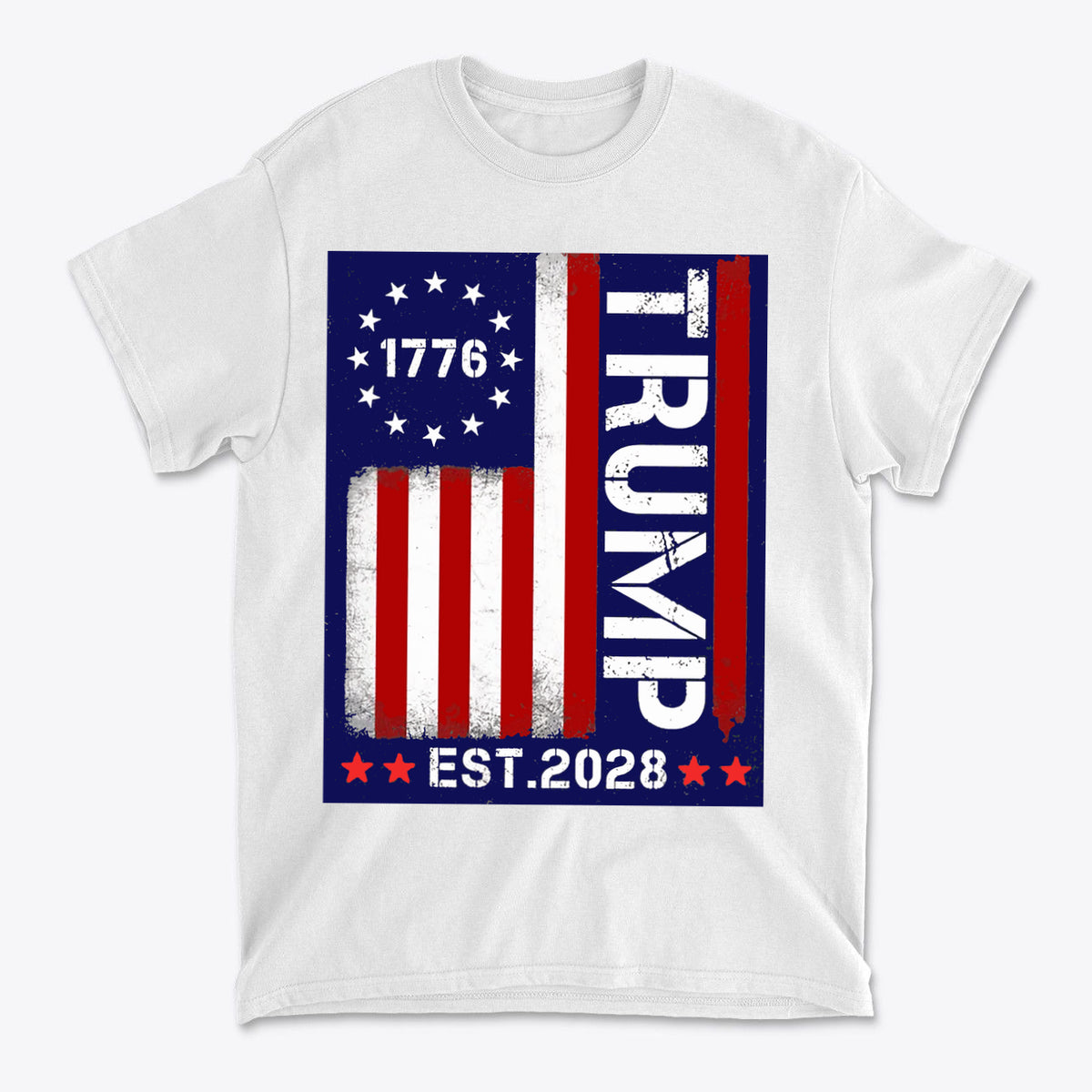 American Flag 1776 Est 2028 Trump Supporter Shirt