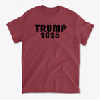 Trump 2028 Black Letters Patriotic Graphic T Shirt