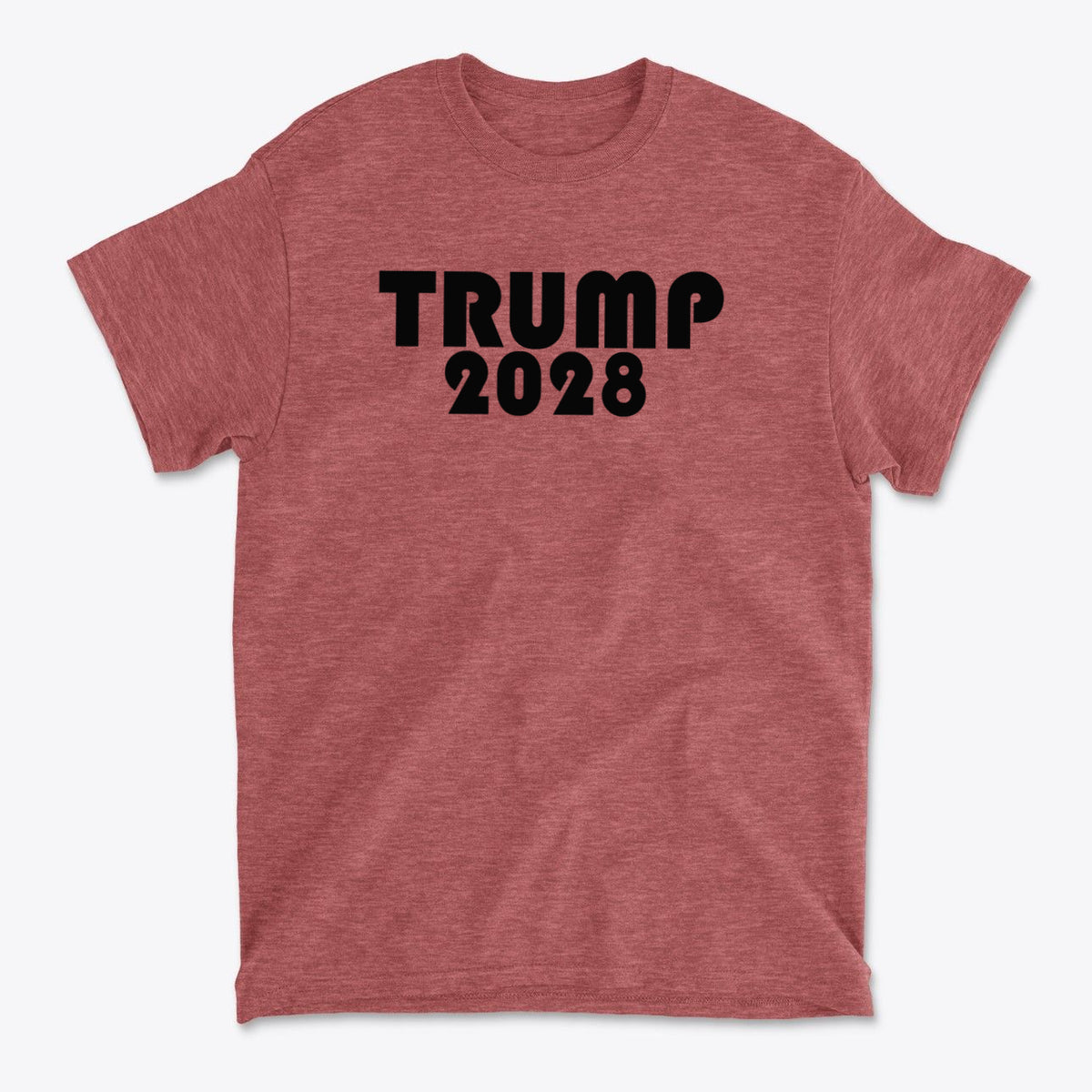 Trump 2028 Black Letters Patriotic Graphic T Shirt