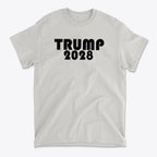 Trump 2028 Black Letters Patriotic Graphic T Shirt