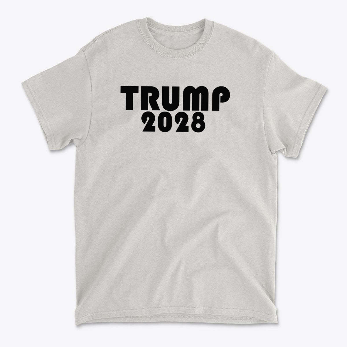 Trump 2028 Black Letters Patriotic Graphic T Shirt