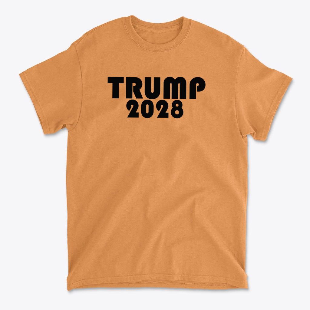 Trump 2028 Black Letters Patriotic Graphic T Shirt