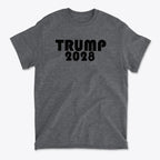 Trump 2028 Black Letters Patriotic Graphic T Shirt
