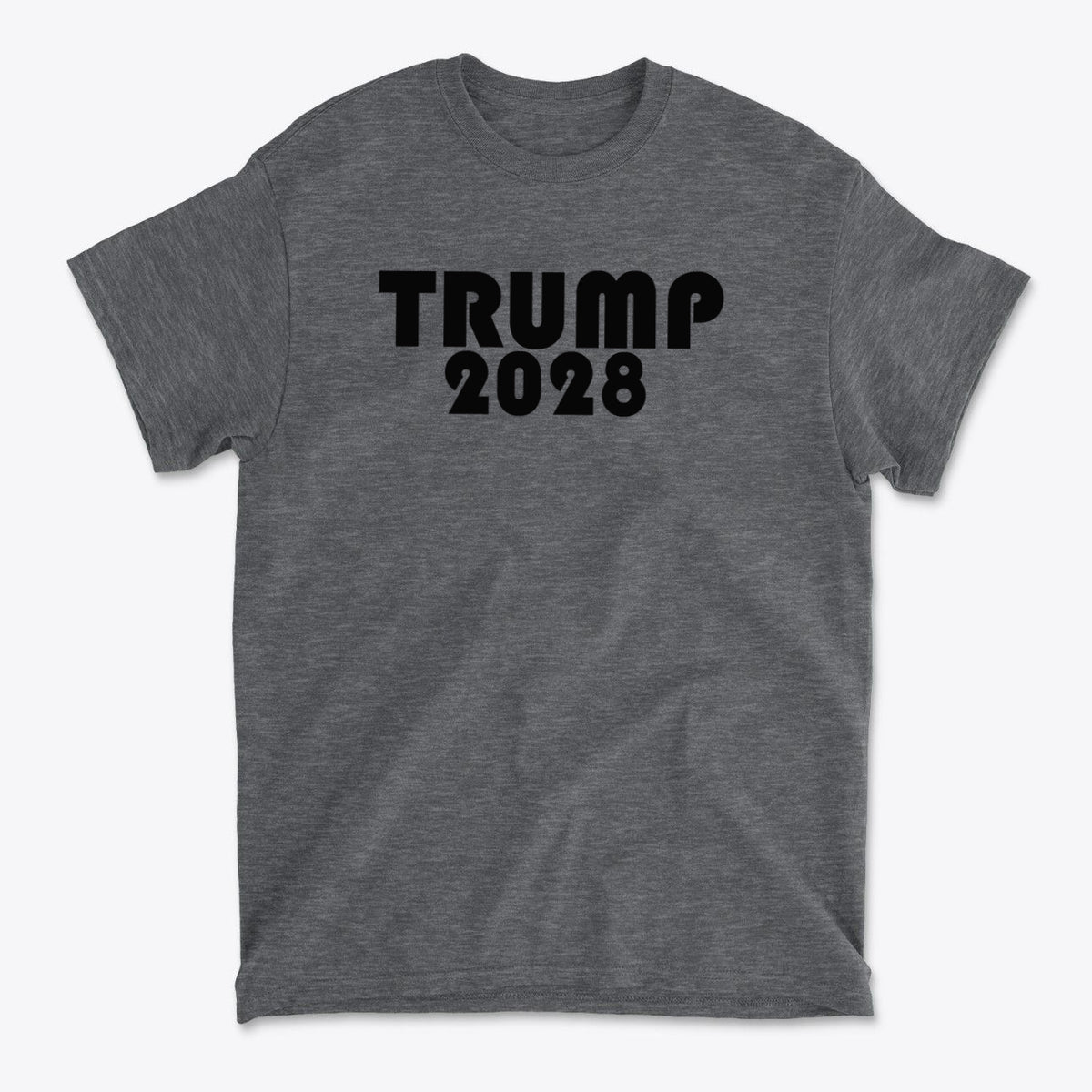 Trump 2028 Black Letters Patriotic Graphic T Shirt