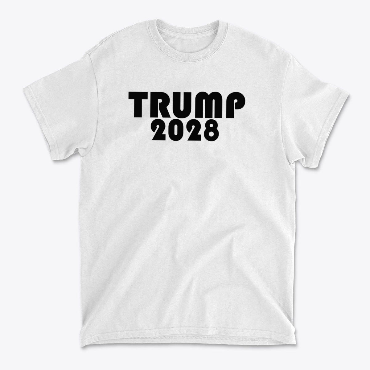 Trump 2028 Black Letters Patriotic Graphic T Shirt
