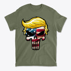 Trump Punisher In American Flag Colors