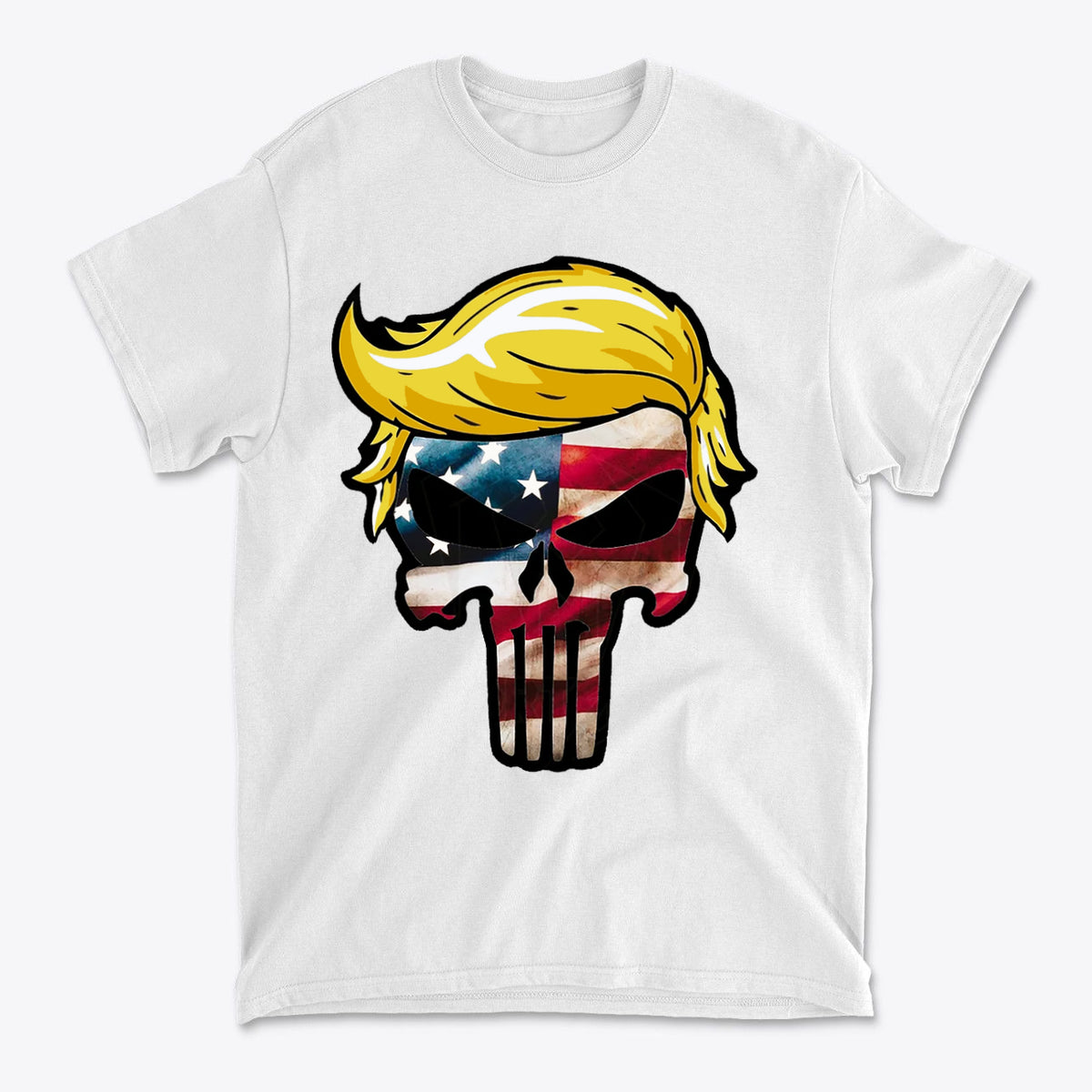 Trump Punisher In American Flag Colors