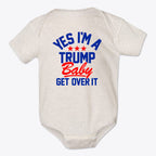 Yes I am A Trump Baby Onesie Art featuring a playful design with the text on a soft onesie.