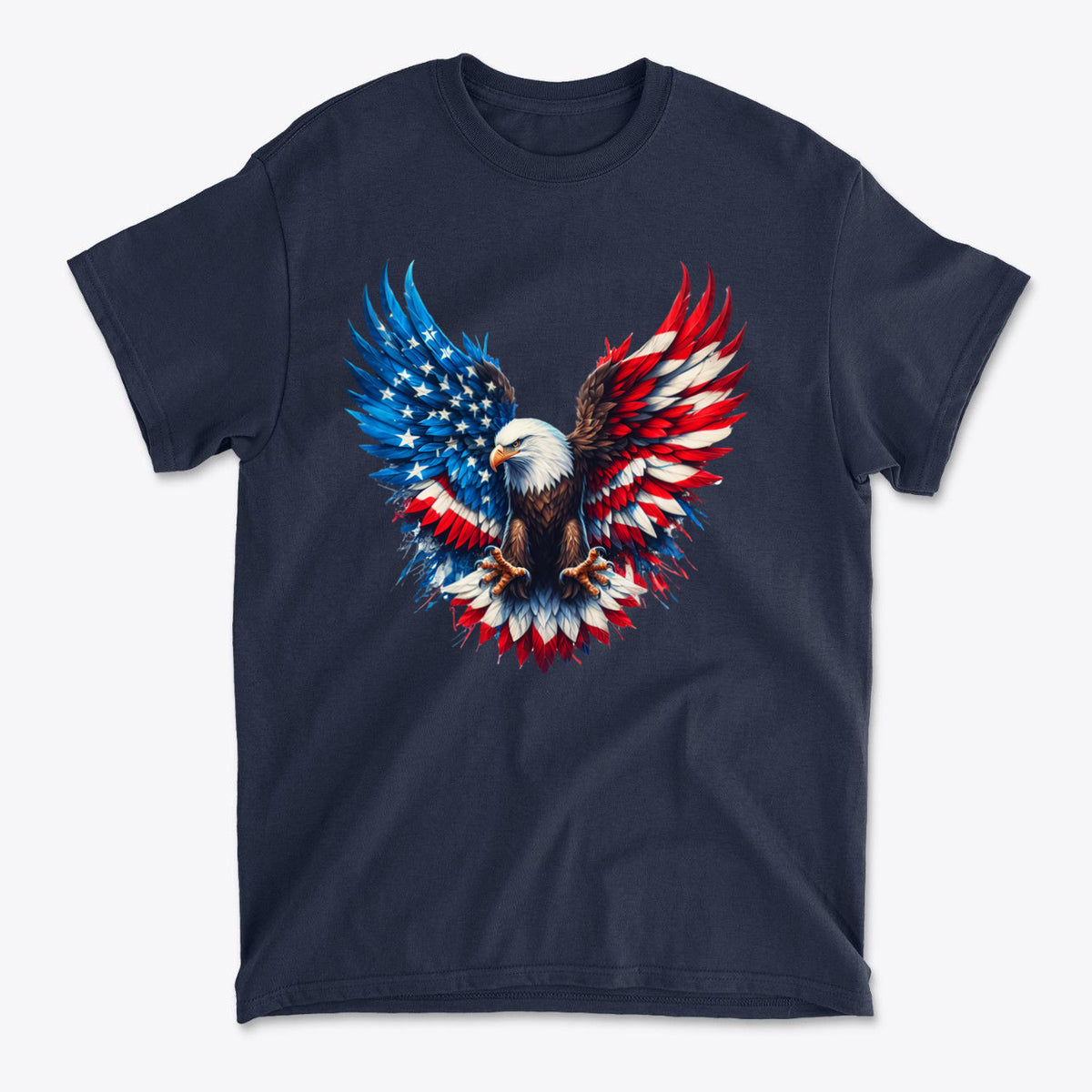 American Eagle Patriotic USA Flag Graphic T Shirt