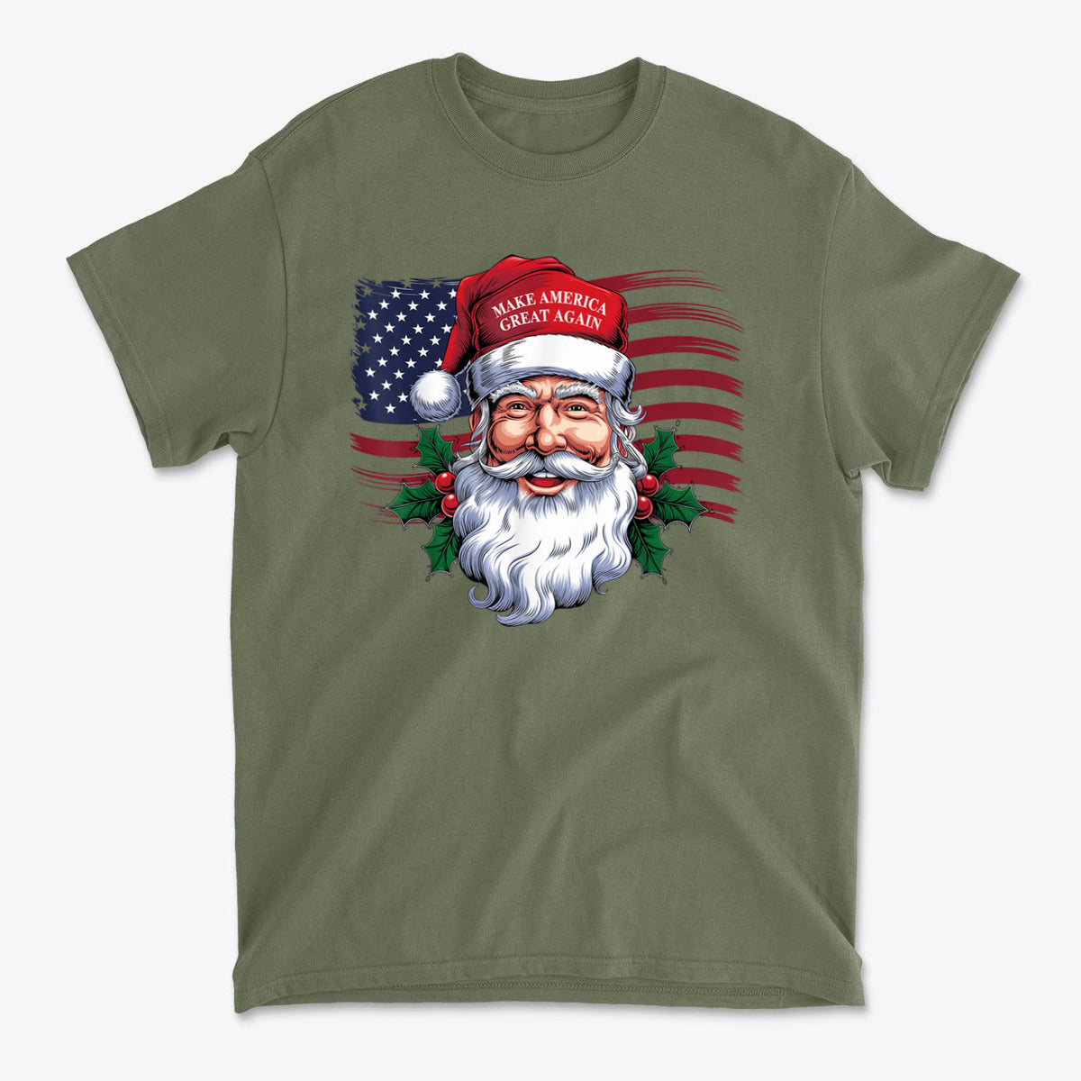Make America Great Again Santa With MAGA Hat
