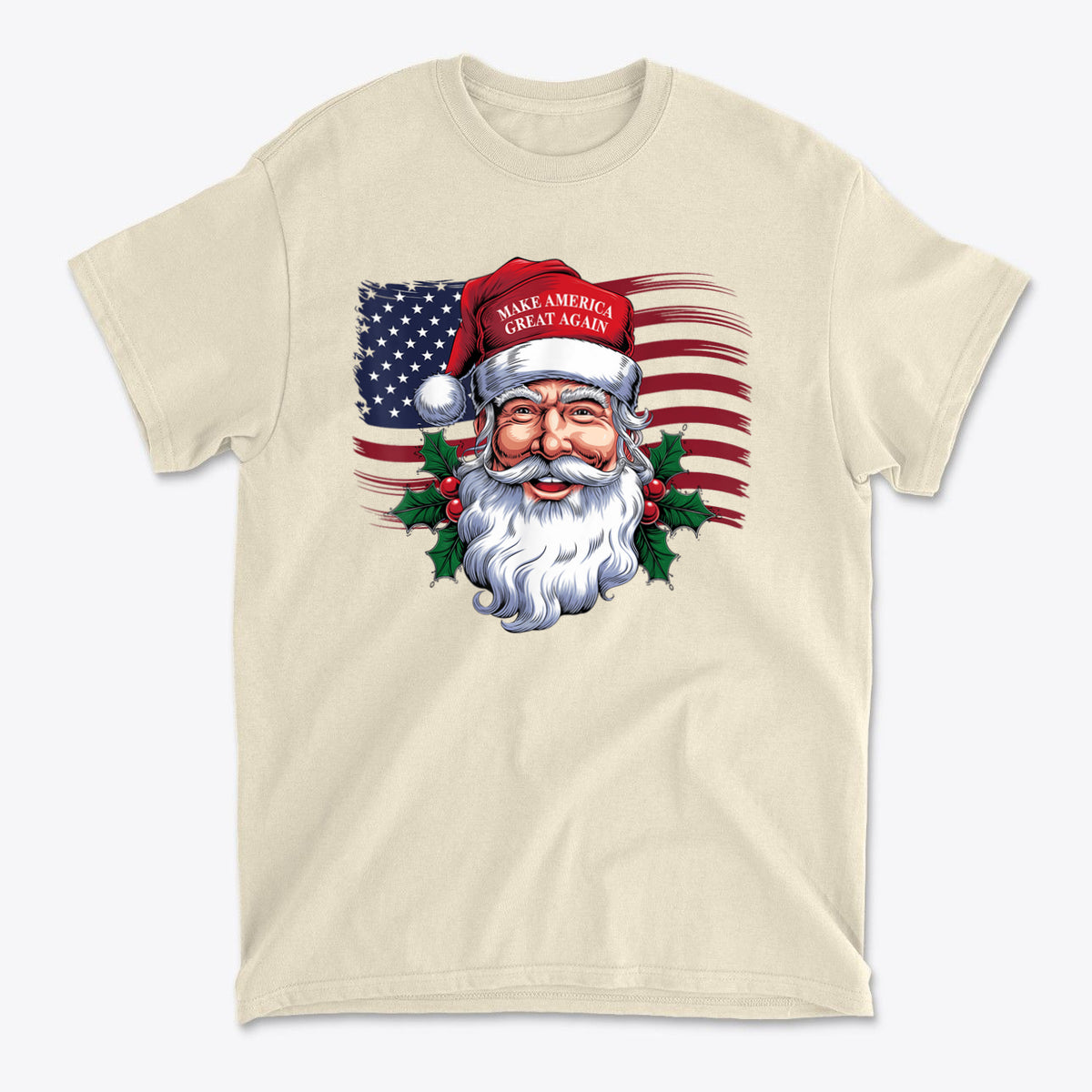 Make America Great Again Santa With MAGA Hat