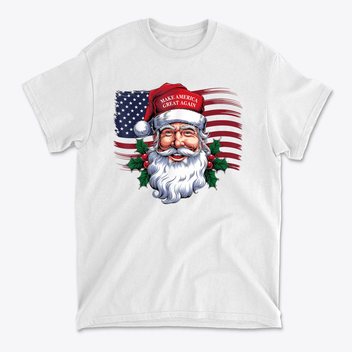 Make America Great Again Santa With MAGA Hat