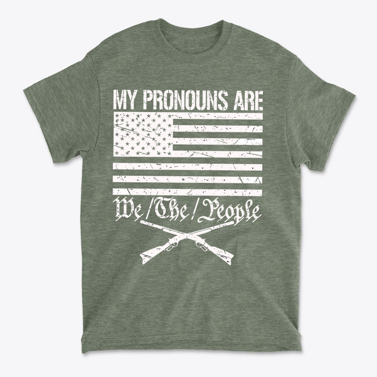 My Pronouns Are We The People Patriotic Graphic Tee