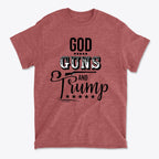 God Guns And Trump Black Letters Graphic T Shirt