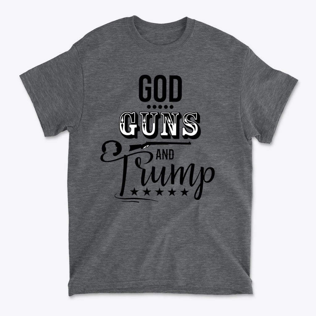 God Guns And Trump Black Letters Graphic T Shirt