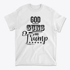 God Guns And Trump Black Letters Graphic T Shirt