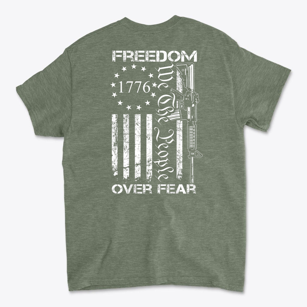 1776 Freedom Over Fear We The People Graphic T Shirt