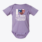 I Love My Mom & President Trump Infant Fine Jersey Bodysuit