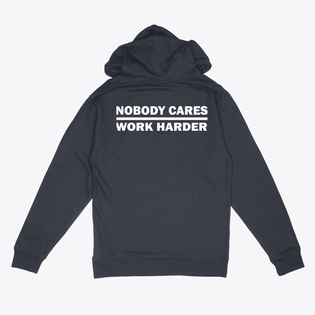 Nobody Cares Work Harder Fitness Hooded Sweatshirt
