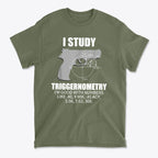 I Study Triggernometry Clever Math Humor Shirt Design