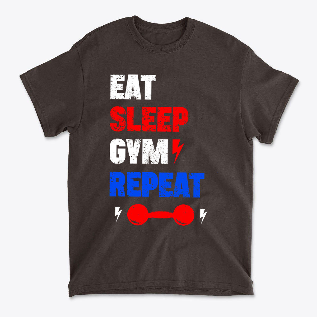 Eat Sleep Gym Repeat Fitness Motivation T-Shirt