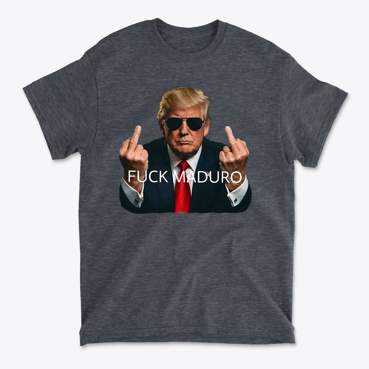 Against Maduro Freedom Message Graphic T Shirt featuring a bold design with a provocative image.