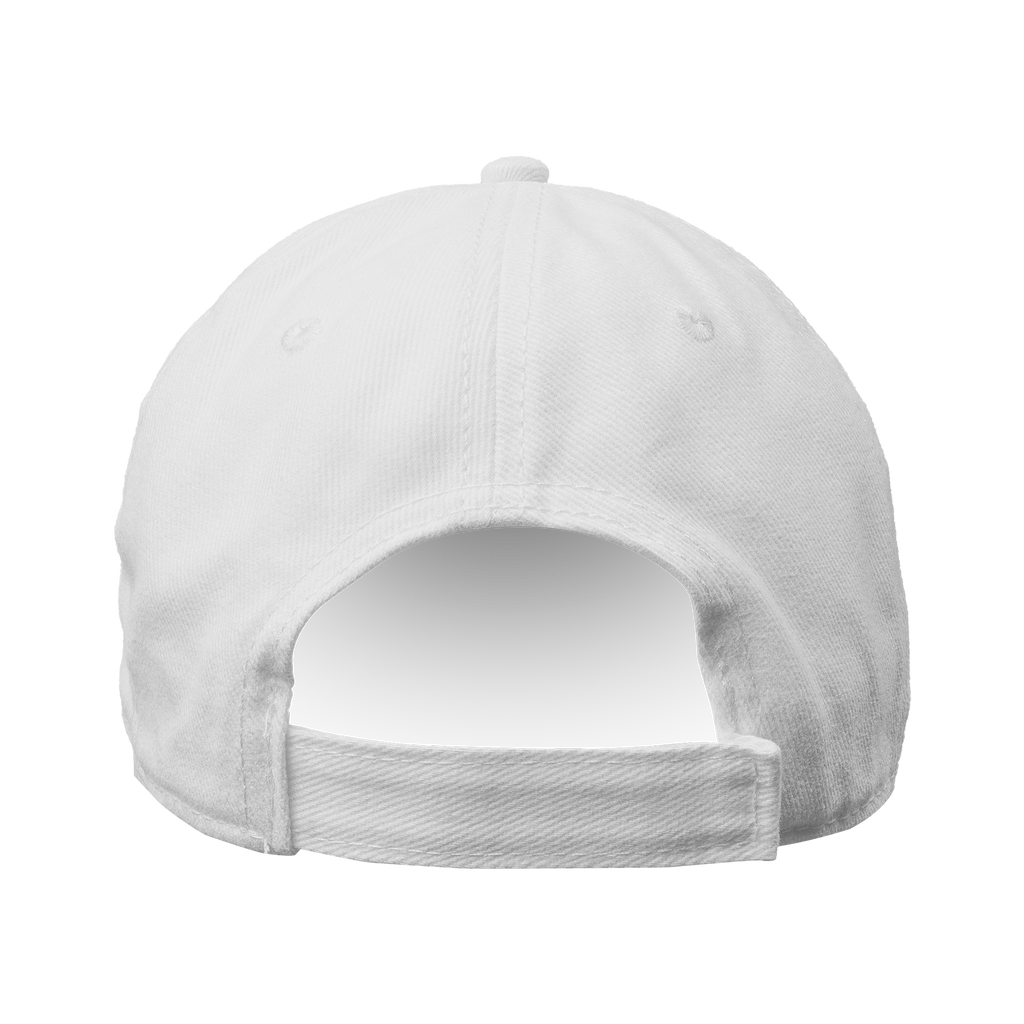 Back view of the 45 47 48 Trump Cap Red Word Art, featuring a classic adjustable strap design.