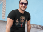 Against Maduro Freedom Message Graphic T Shirt worn by a man, featuring an expressive design statement.