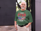 I Have PTSD Pretty Tired Of Stupid Democrats Trump 2028 smart shoe edition in a casual outdoor setting.