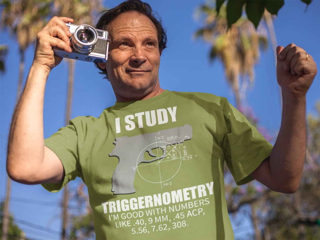 I Study Triggernometry Clever Math Humor Shirt Design