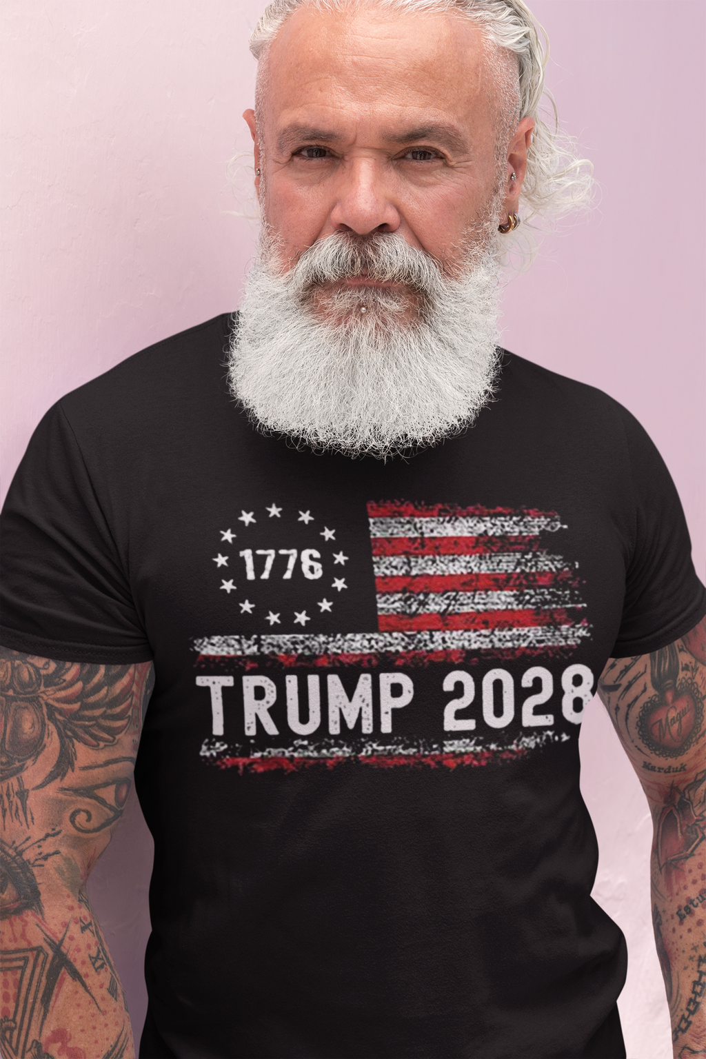 Trump 2028 1776 American Flag Classic USA Shirt Design