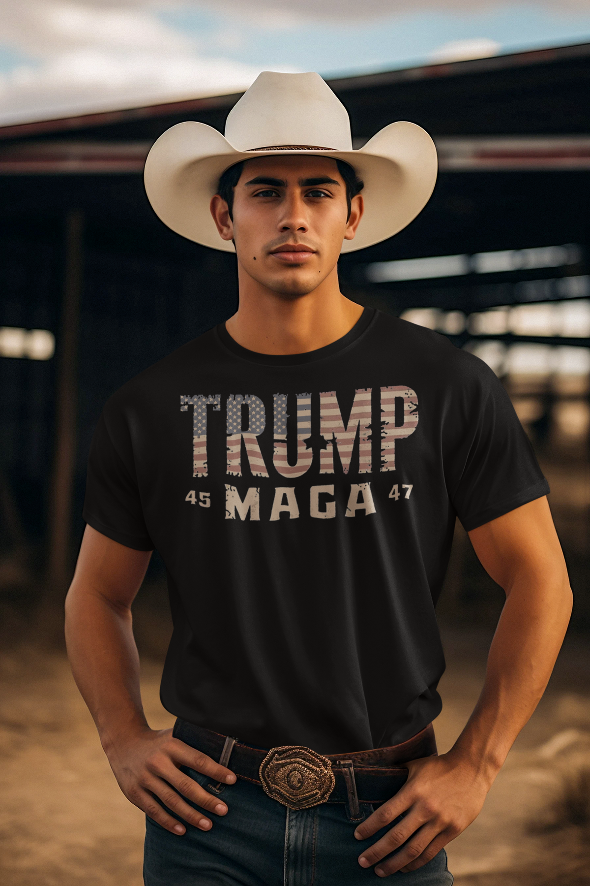 Trump 45 MAGA 47 Graphic T Shirt