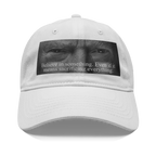 Trump Believe In Something Print graphic cap featuring a powerful quote encouraging belief and sacrifice.